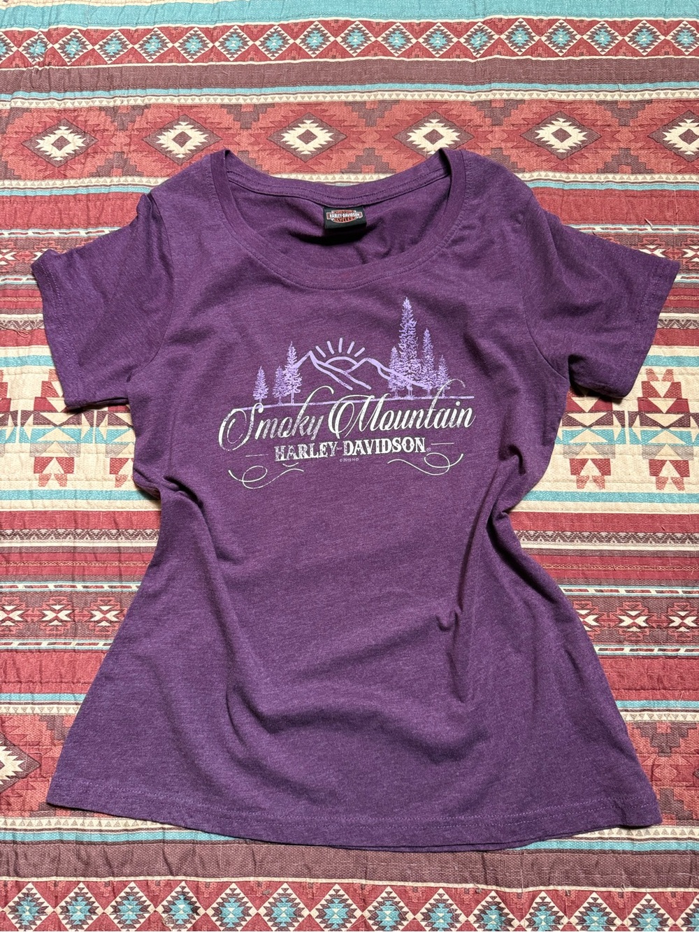 Harley-Davidson Smoky Mountain Purple Women's Tee medium